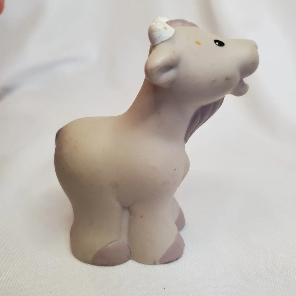 Fisher Price Little People GREY Gray BILLY GOAT Nativity Farm‎ Zoo Noah